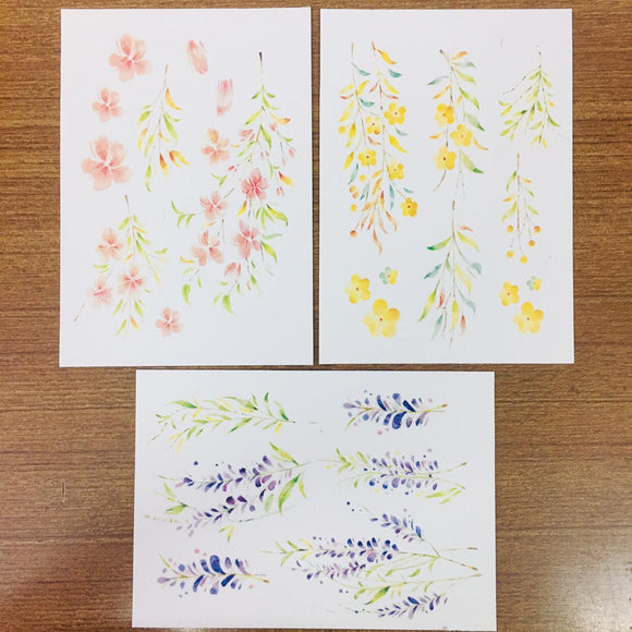 Fungus Girl Pastel Flowers Sticker Sheets