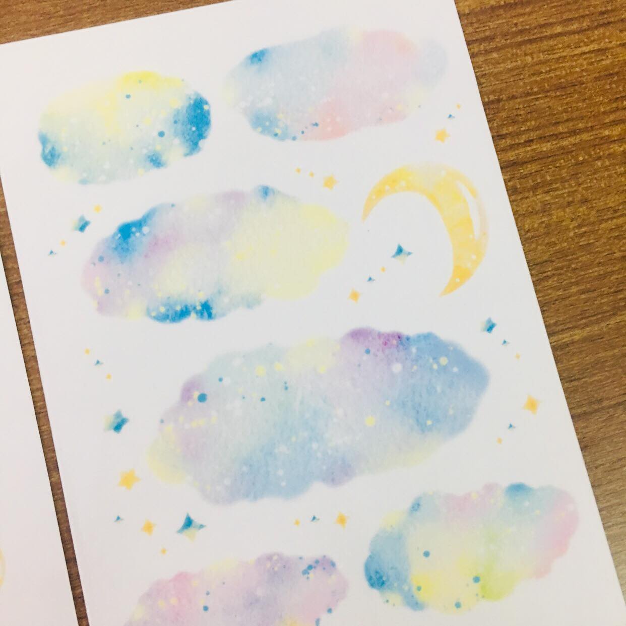 Fungus Girl Pastel Dreamy Clouds Sticker Sheets