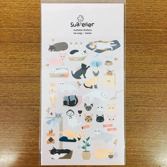 Suatelier Design meow sticker sheet