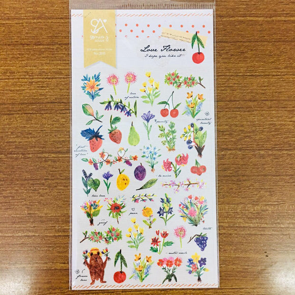 Sonia Love Flower Sticker Sheet