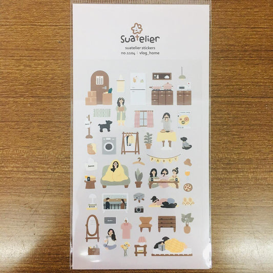 Suatelier Design vlog home sticker sheet
