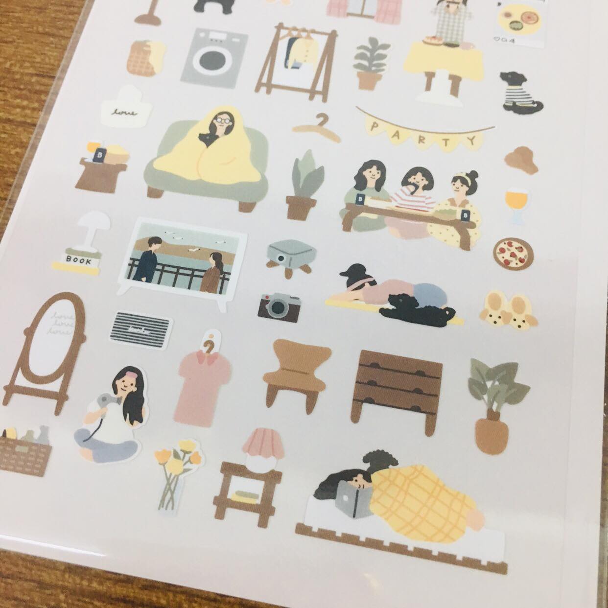 Suatelier Design vlog home sticker sheet