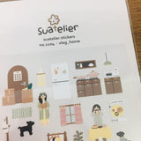 Suatelier Design vlog home sticker sheet