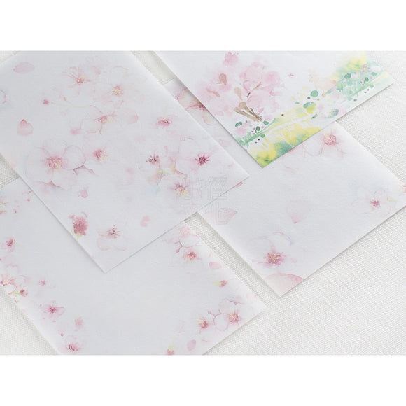 Liang Feng Cherry Blossom Japanese Paper Letterpad Notepad