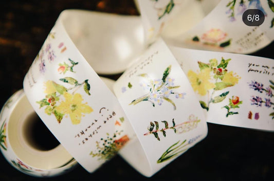 OURS Studio Message Washi Masking Tape Roll and Samples