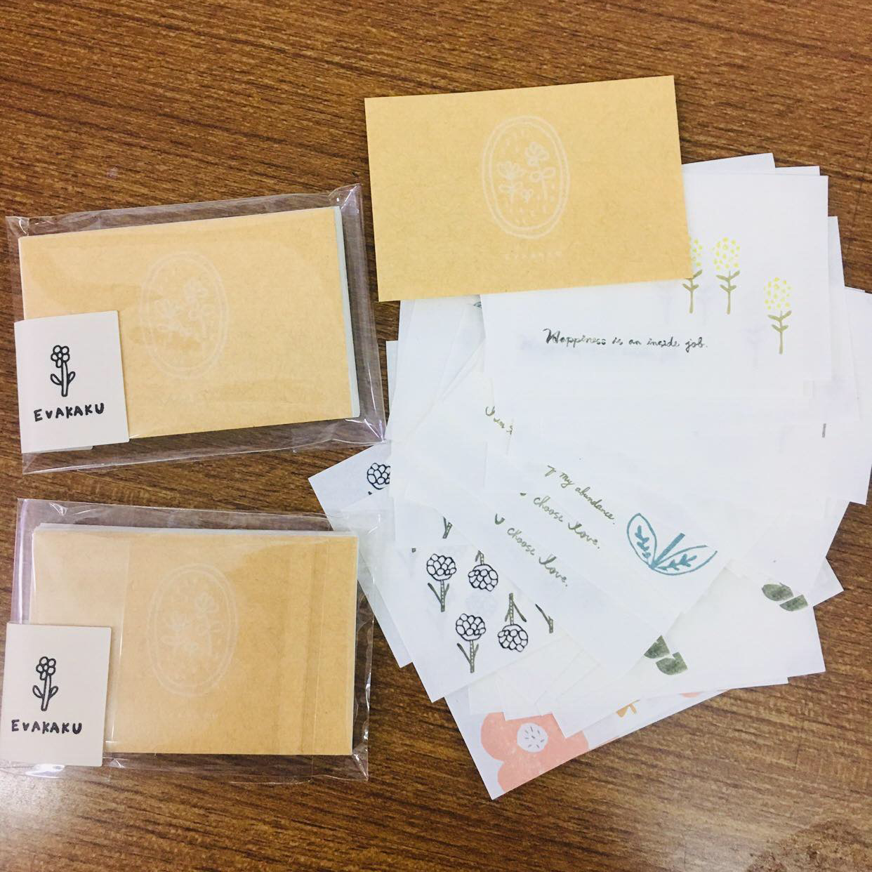 Evakaku Illustrated Paper Bit Pieces Notepad