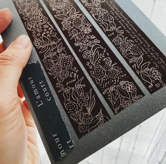 a kind of cafe Poetic Sketch Market Limited Masking Tape Roll and Samples