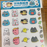 Bugcat Capoo Fairy Tale Adventures Transparent Sticker Sheet