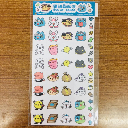 Bugcat Capoo Fairy Tale Adventures Transparent Sticker Sheet