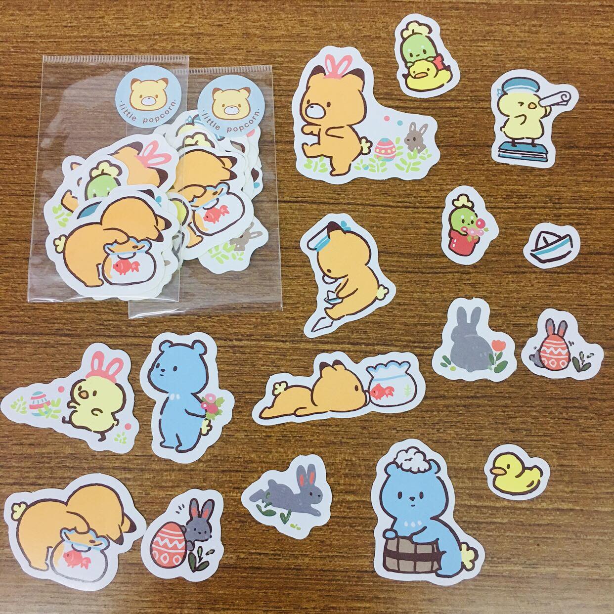 Little Popcorn Daily Life as a Fox Sticker Flakes Pack