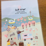 Suatelier Design spring spring sticker sheet