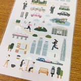 Suatelier Design city! city! sticker sheet
