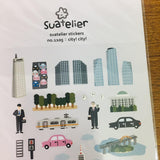 Suatelier Design city! city! sticker sheet