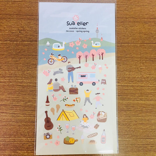 Suatelier Design spring spring sticker sheet
