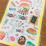 Season Paper Foodie Friends Yellow Masking Sticker Sheet