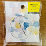 BERG x Pion Watercolor Circles Washi Masking Tape Roll
