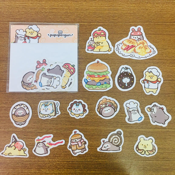 Popopenguin Food Sticker Flakes Pack