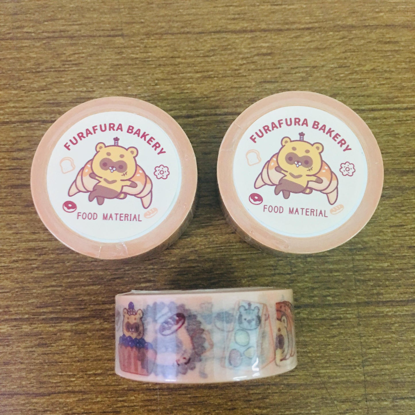 Furafurabushi Food Material Washi Masking Tape Roll