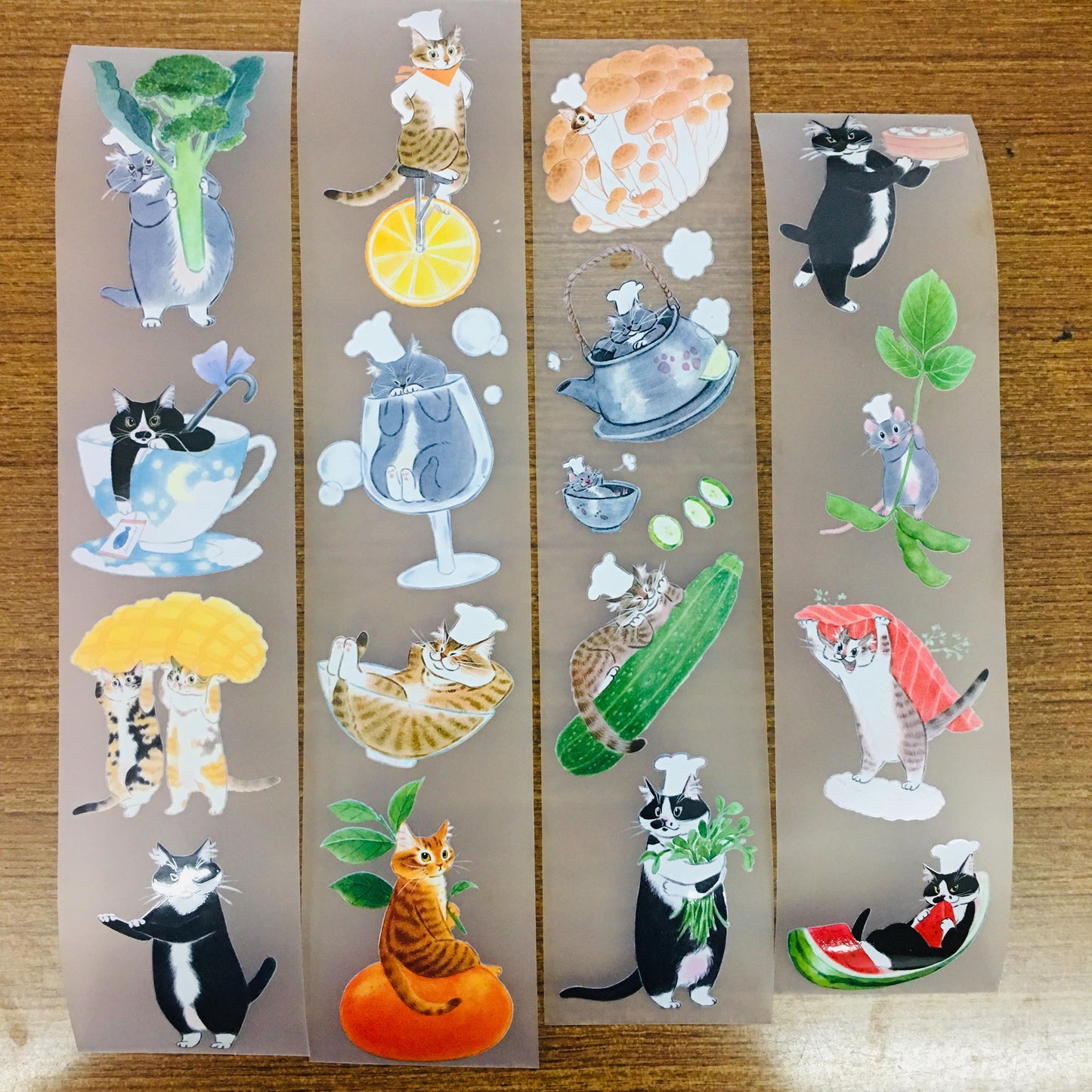 Davidcookslove Food Cats PET Tape Samples and Rolls