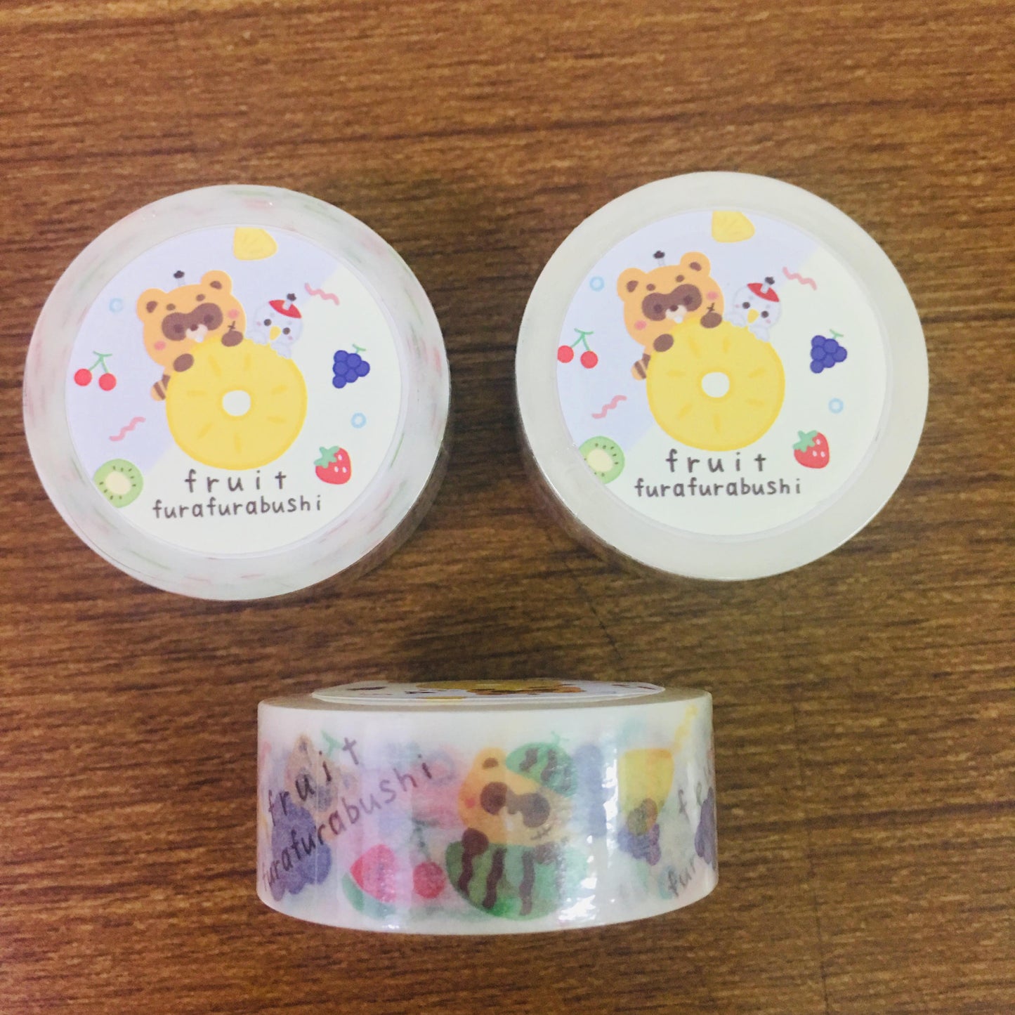 Furafurabushi Fruits Washi Masking Tape Roll
