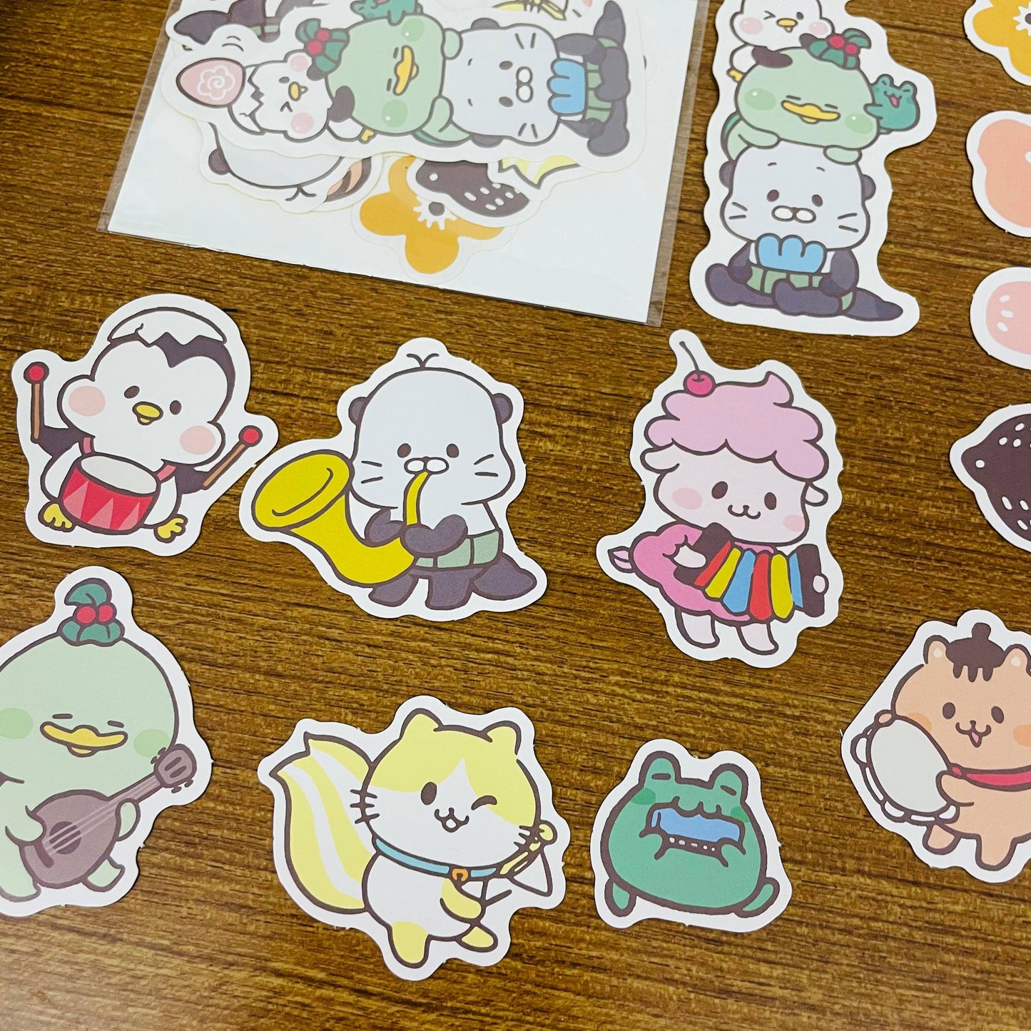 Blue Friends Pink Music Sticker Flakes Pack