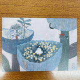 misshoegg That Flower Illustrated Postcard