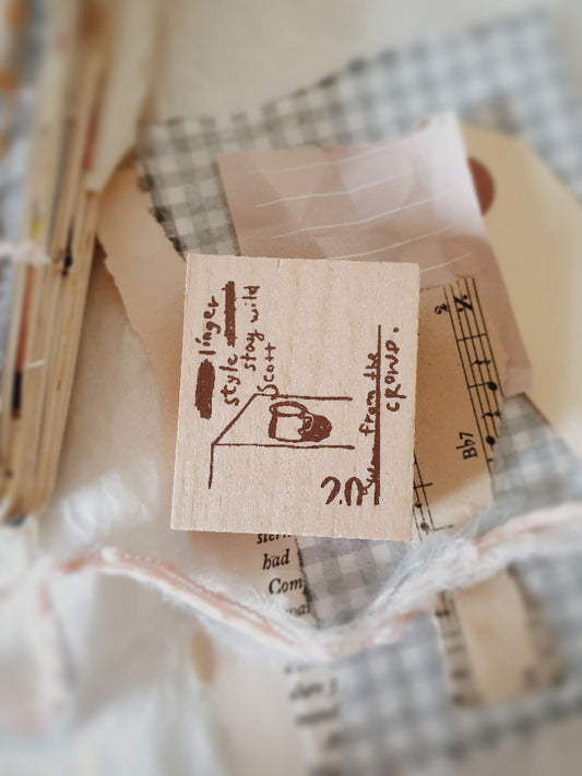 Yeoncharm Mug Rubber Wood Stamp