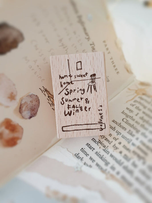 Yeoncharm Chair Season Rubber Wood Stamp