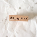 Yeoncharm All Day Long Rubber Wood Stamp
