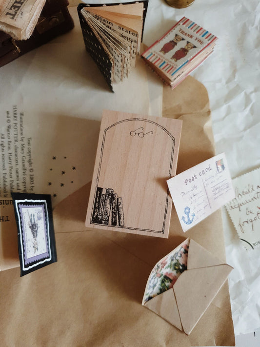 Yeoncharm Book Frame Rubber Wood Stamp