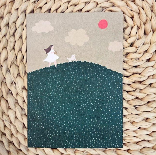 Kerkerland Scattered in Happiness Illustration Postcard