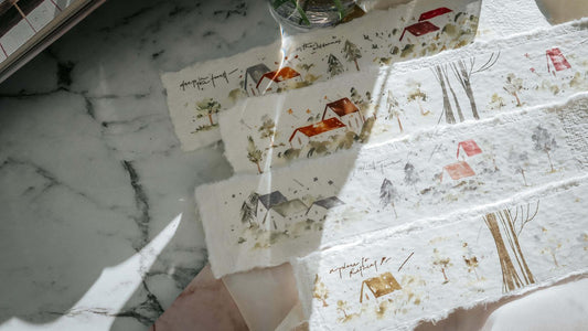[Samples Only] Meow Illustration Cool Little House Washi Tape