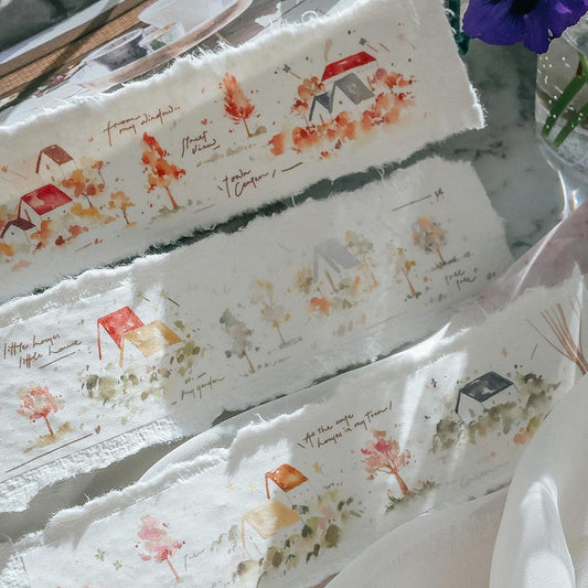 [Samples Only] Meow Illustration Warm Little House Washi Tape