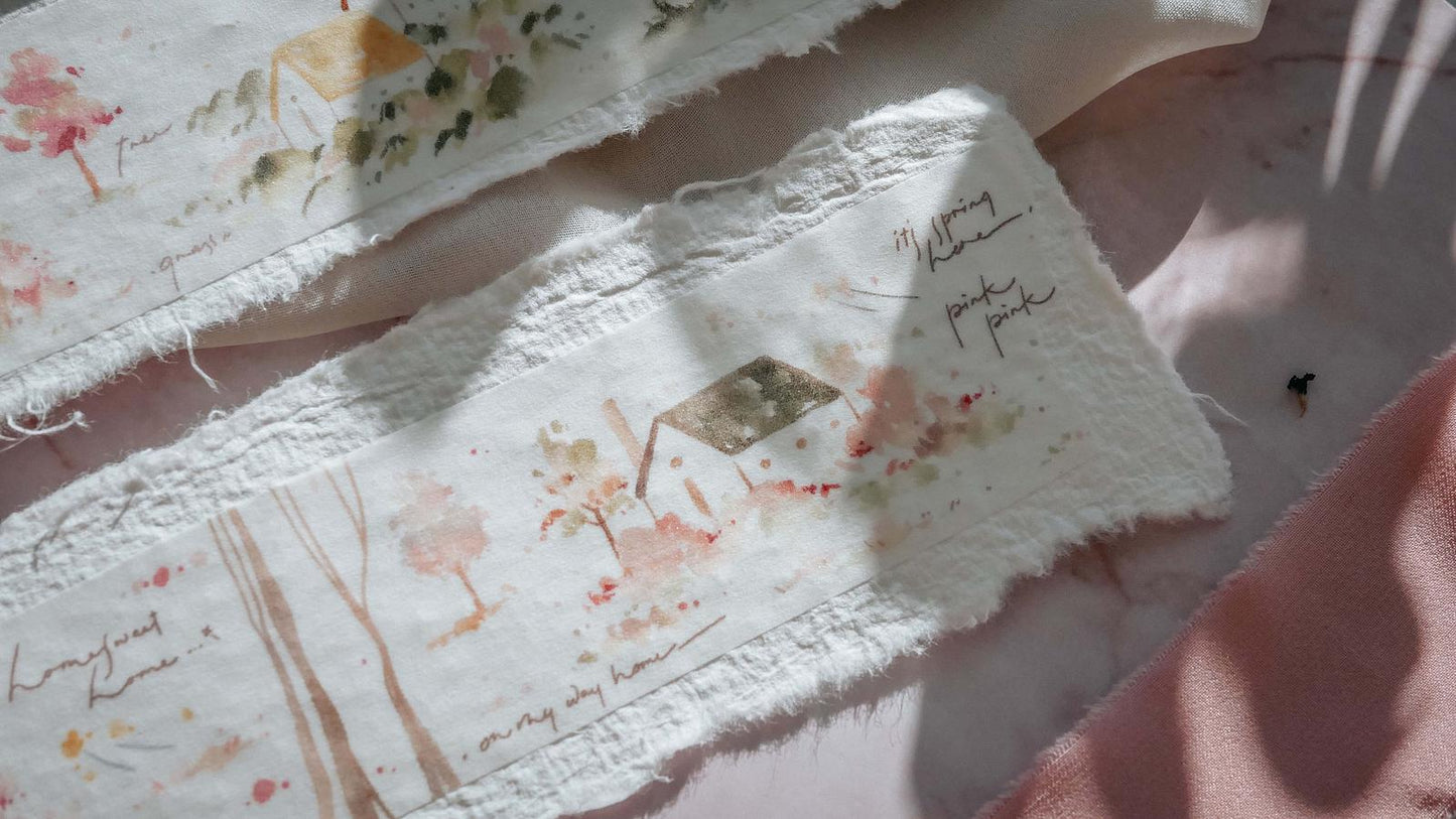 [Samples Only] Meow Illustration Warm Little House Washi Tape