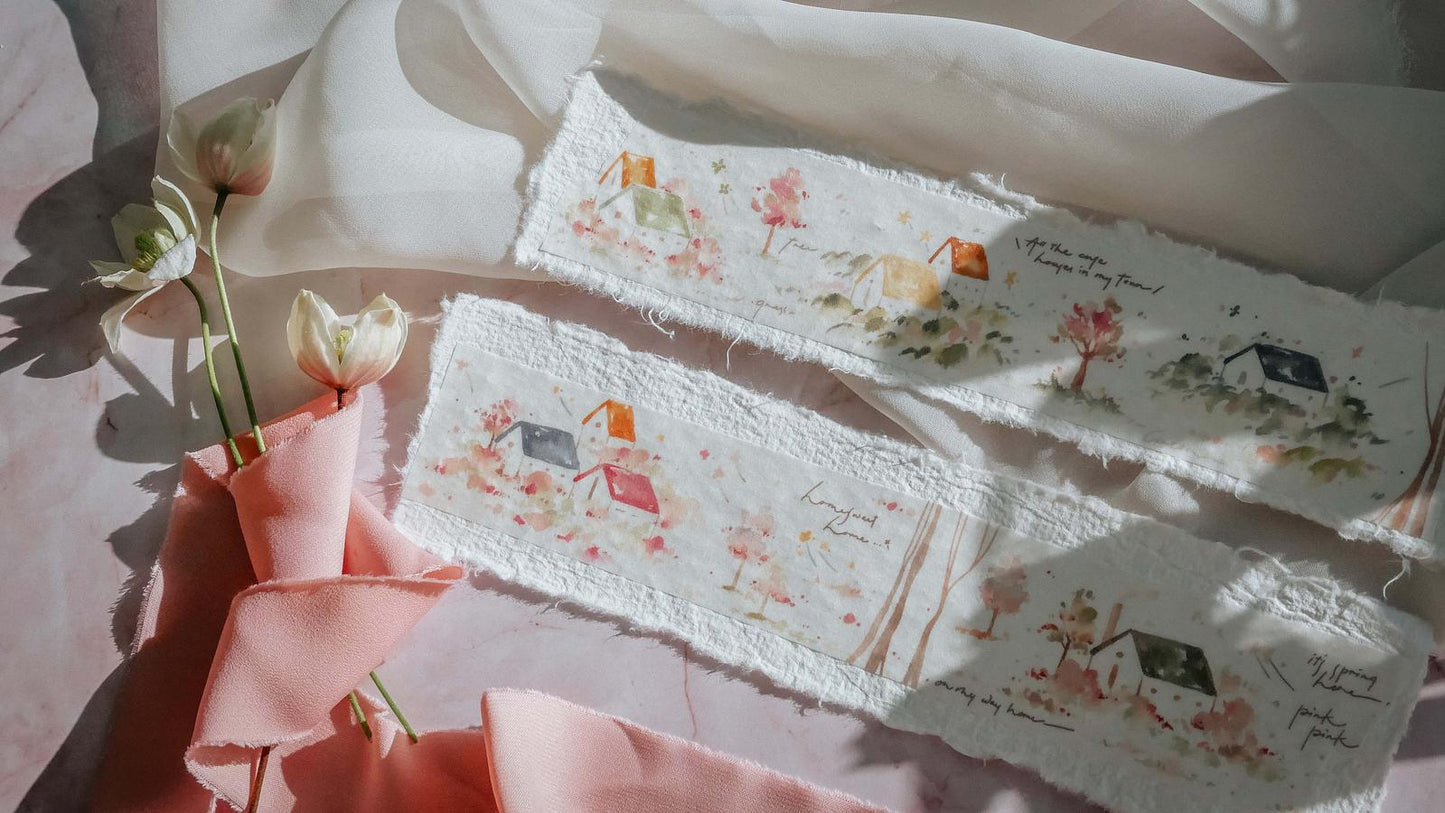 [Samples Only] Meow Illustration Warm Little House Washi Tape