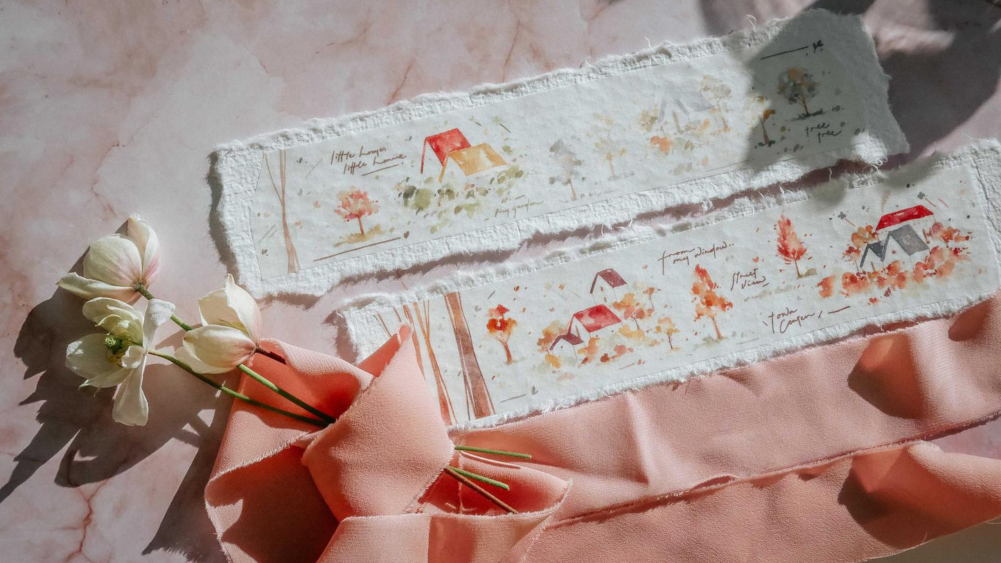 [Samples Only] Meow Illustration Warm Little House Washi Tape