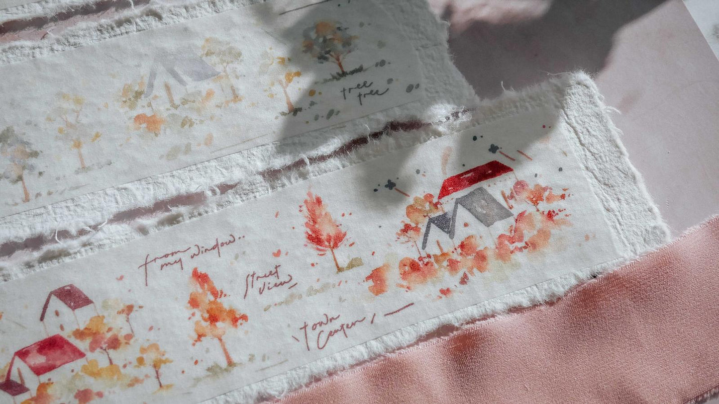 [Samples Only] Meow Illustration Warm Little House Washi Tape