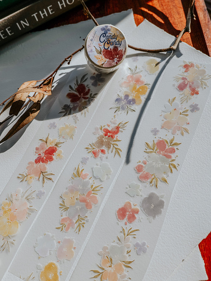 [Samples Only] Meow Illustration Candy Candy PET Tape