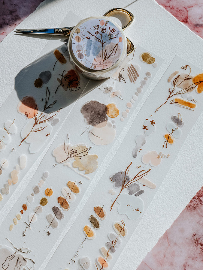 [Samples Only] Meow Illustration Rosewood PET Tape