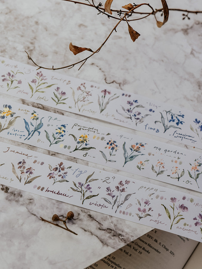 [Samples Only] Meow Illustration Garden n Journals Washi Tape