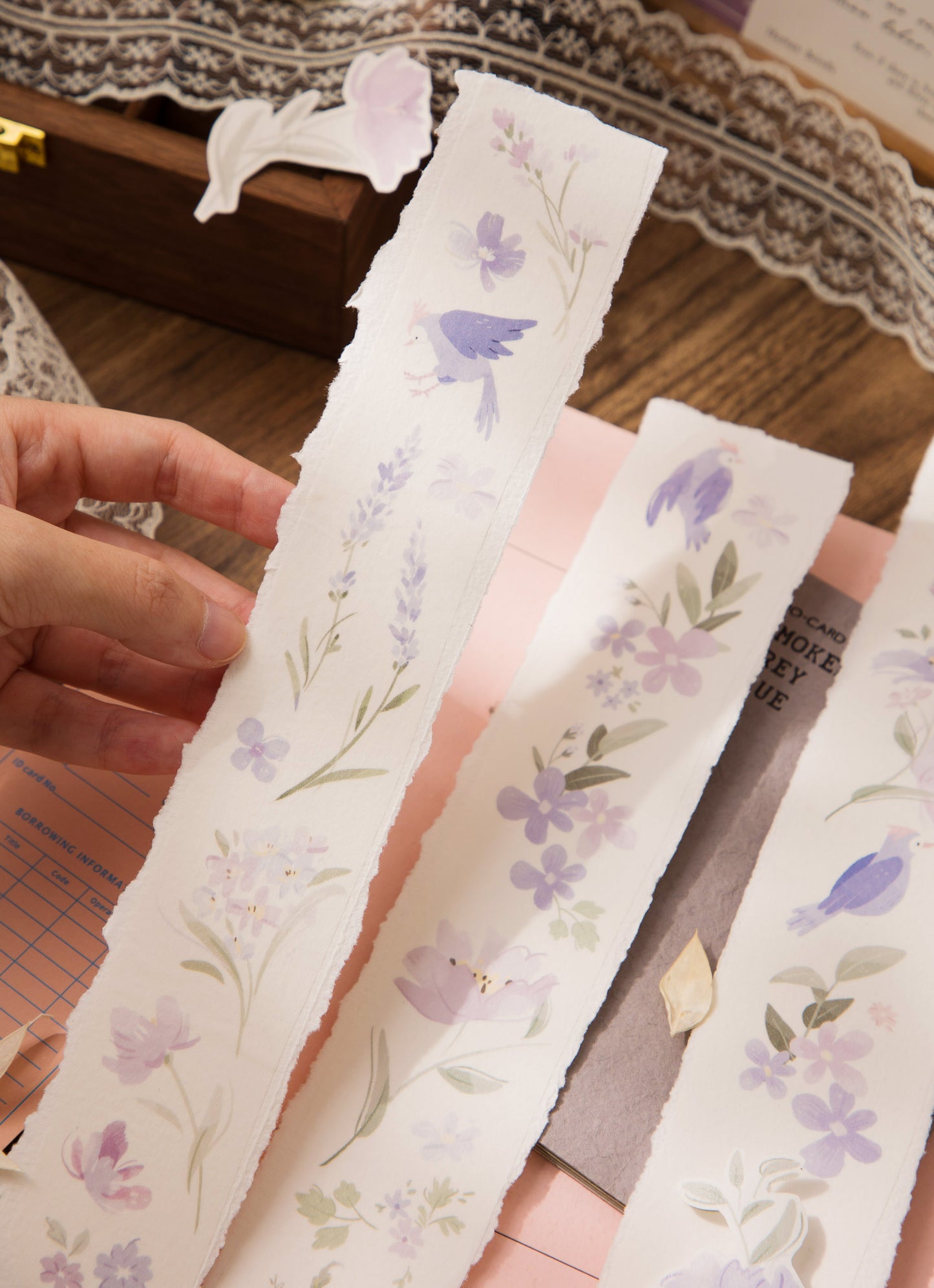 [Samples] wwiinngg Romantic Purple Washi Tape