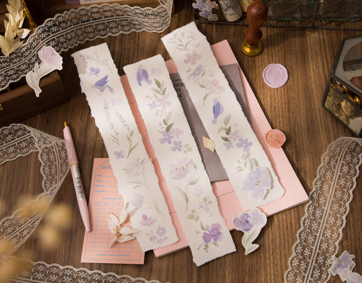 [Samples] wwiinngg Romantic Purple Washi Tape