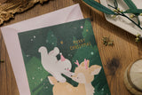 wwiinngg Merry Christmas Postcard
