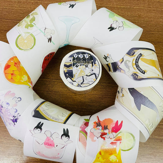 Bubukai PPP-Sommelier Release Washi Tape Roll and Samples