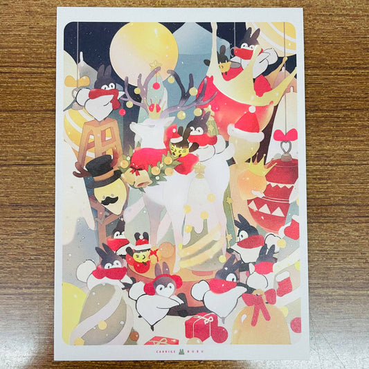 Bubukai Christmas Ver.2 Paper Postcard