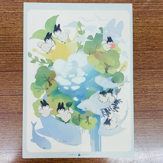 Bubukai Earth Day Paper Postcard