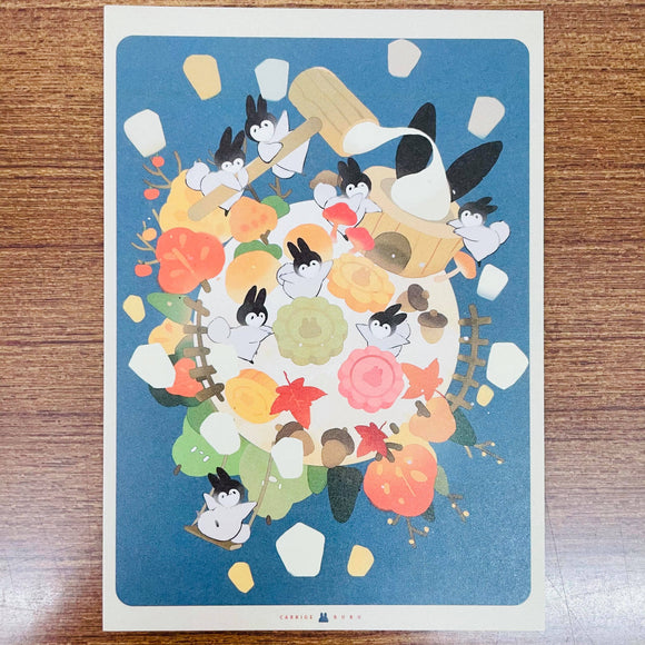 Tachibana Kai Moon Festival Paper Postcard
