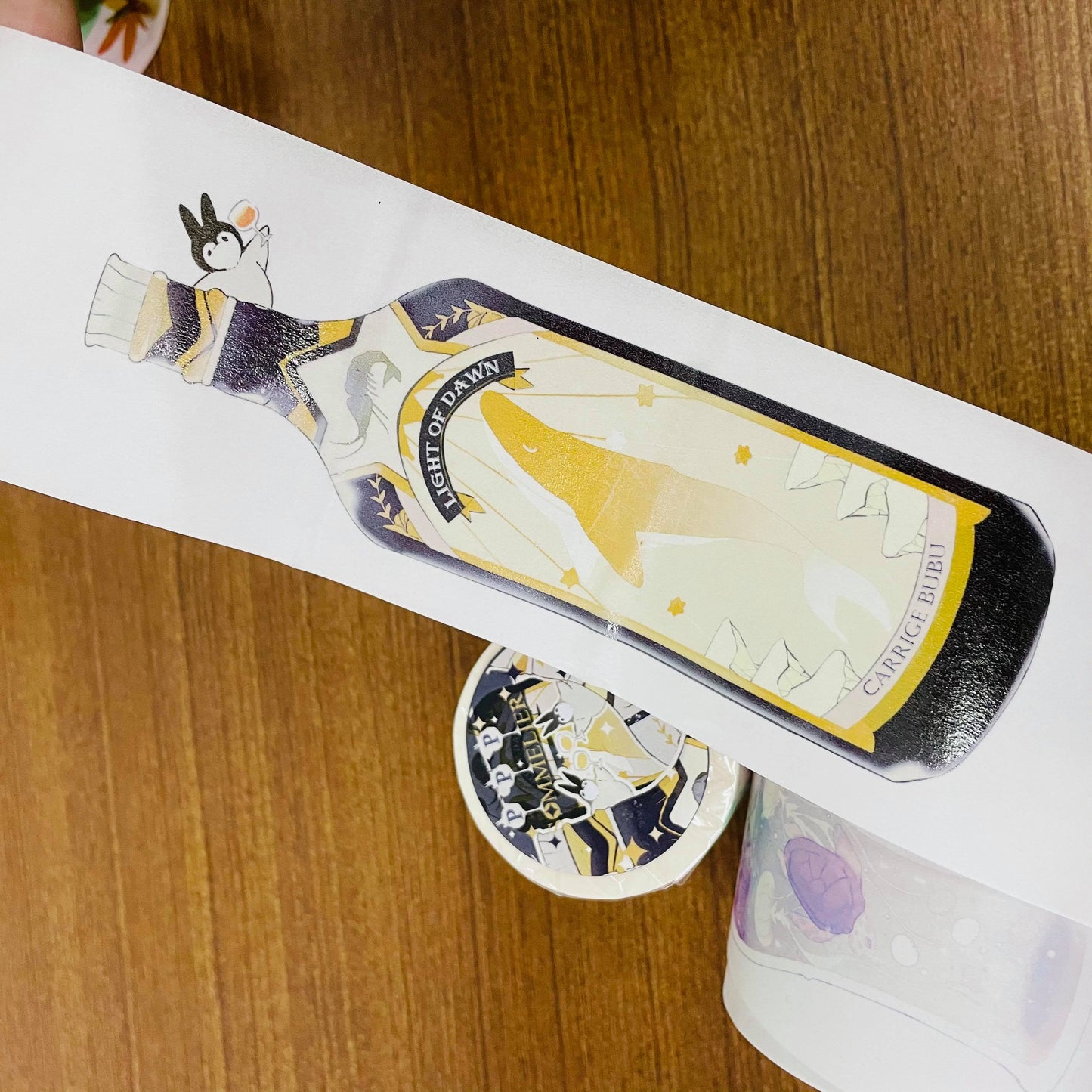 Bubukai PPP-Sommelier Release Washi Tape Roll and Samples