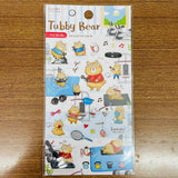 Season Paper Tubby Bear Exercise Blue Sticker Sheet