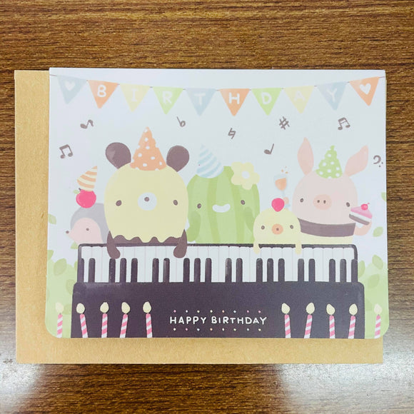 Bread Tree Mini Card Happy Birthday